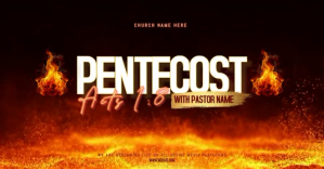Church pentecost Sunday banner welcome sign t Facebook Shared Image template