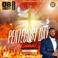 church Pentecost Sunday online design template Pos Instagram