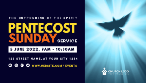 church pentecost sunday service Blog Header template