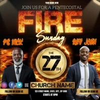 church Pentecostal service template Instagram Post