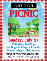 Church Picnic (US Letter) template