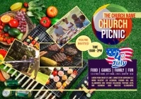 Church Picnic A4 template