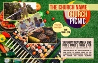 Church Picnic 小报 template