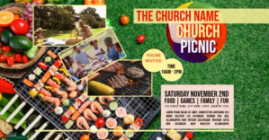 Church Picnic Gambar Bersama Facebook template
