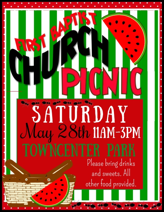 Image 7 for Church Picnic Flyer Templates