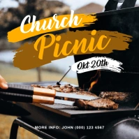 Church Picnic Flyer Template Сообщение Instagram