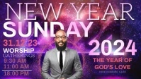 church pink design template YouTube Thumbnail