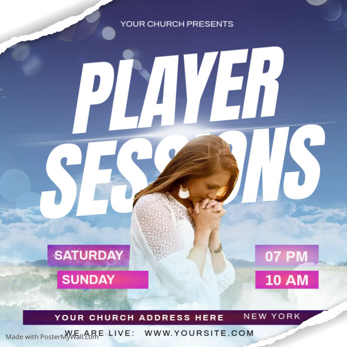 church player service Template | PosterMyWall