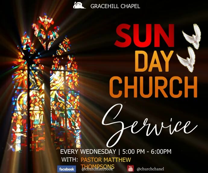 Church poster (2) Medium Rectangle template