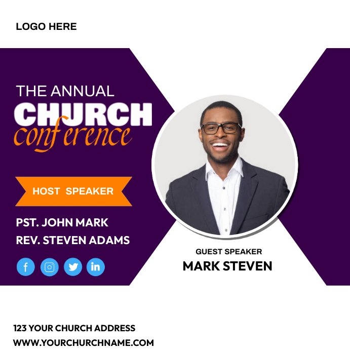 CHURCH POSTER template