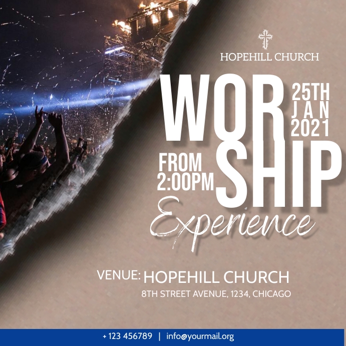 church poster Template PosterMyWall