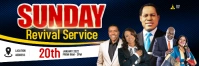 church poster Banner 2 x 6 template