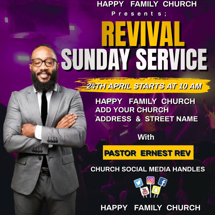 church poster Template PosterMyWall