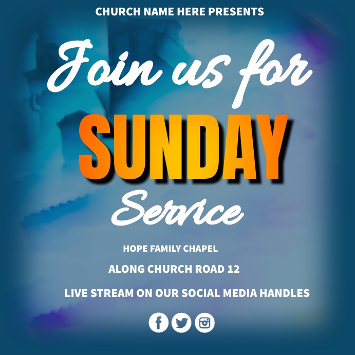 church poster Template PosterMyWall