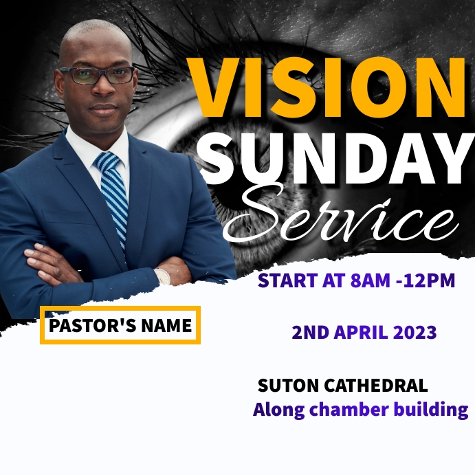 church poster template
