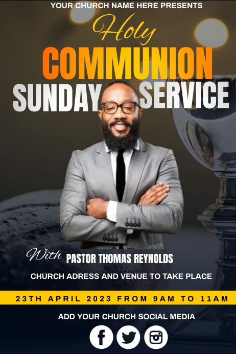 church poster template