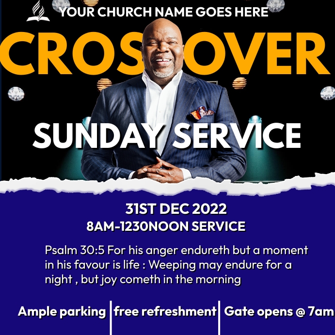 church poster template