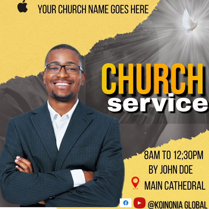 church poster Template PosterMyWall