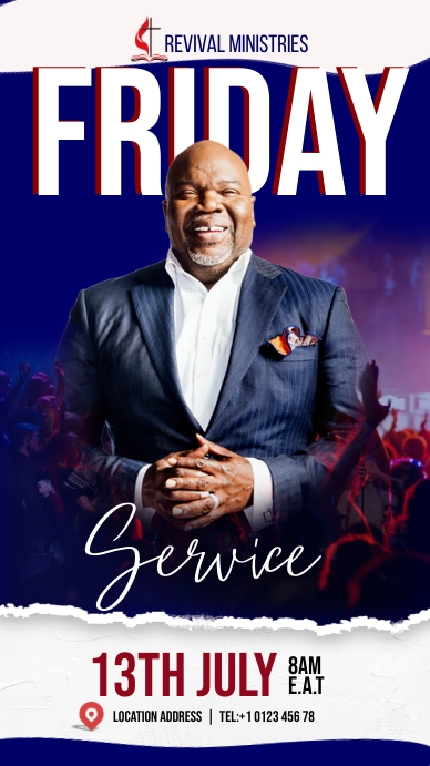 Church Poster Digital Display (9:16) template