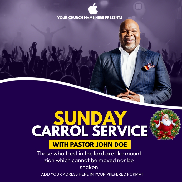 church poster template