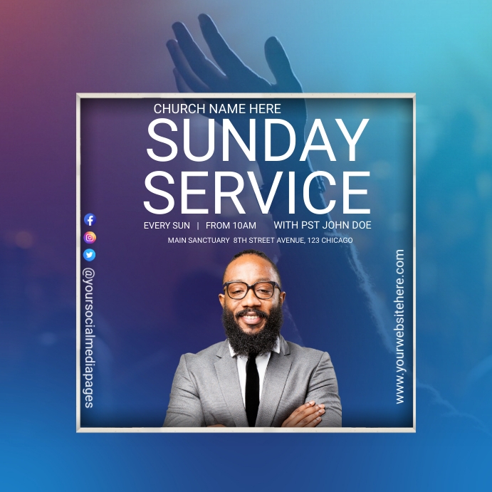 church poster template