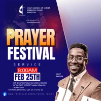 church poster flyer Cuadrado (1:1) template