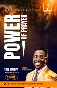 church poster template Half Page Wide