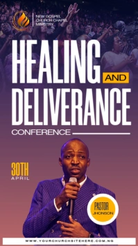 church poster template Facebook Story