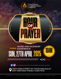 church poster template Flyer (US-Letter)