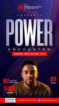 church poster template Instagram Story