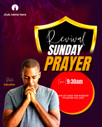church poster template Instagram Portrait
