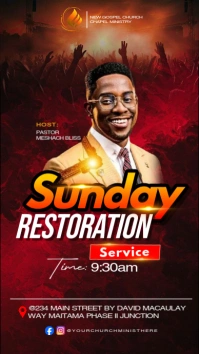 church poster template Instagram Story
