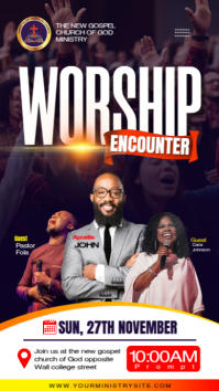 church poster template Instagram Story