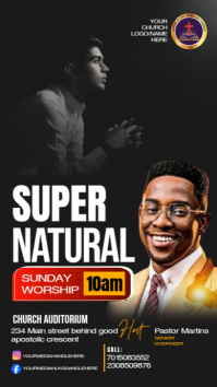 church poster template WhatsApp Status