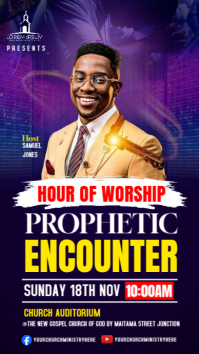 church poster template Instagram Story