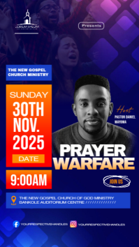 church poster template Instagram Story