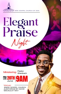 church poster template Half Page Wide