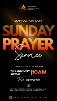 church poster template WhatsApp Status