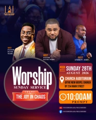 church poster template Instagram Portrait