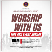 church poster template