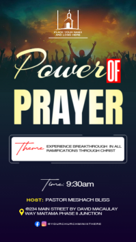 church poster template WhatsApp Status