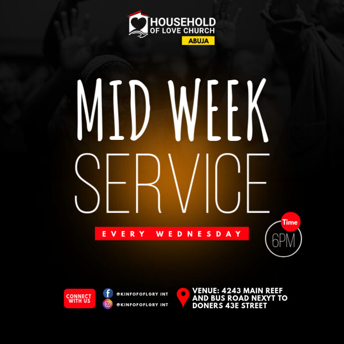 church poster template Instagram Plasing