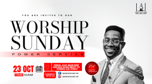 White Worship Sunday Power Service Wpis na Twittera Template