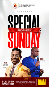 White Church Event WhatsApp-status Template