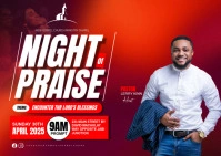 church poster template Postal