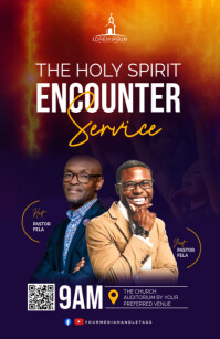 church poster template Tabloid
