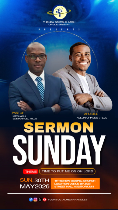 Church Sermon Event Template | PosterMyWall