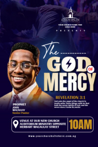 Purple Church Event Banner 4' × 6' Template
