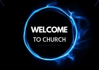church poster VIDEO template Postkarte