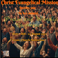 Church praise and worship Instagram Plasing template